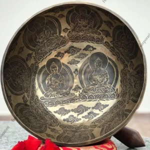 16 Inch Antique Tibetan Singing Bowl with Mallet | Meditation Bowl