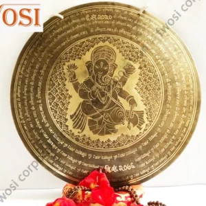 18.5 In Sound Bowls with Ganesh Carving, Mallet & Cushion, Tibetan Singing Gong Healing Bowl for Chakra, Yoga and Meditation, Sound Therapy
