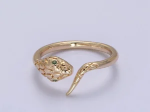 18k Gold Filled Dainty Snake Ring,Gold Snake Wrap Ring,Layer