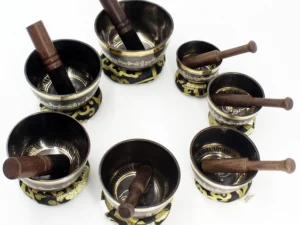 Professional 7 Chakra Healing Singing bowl set