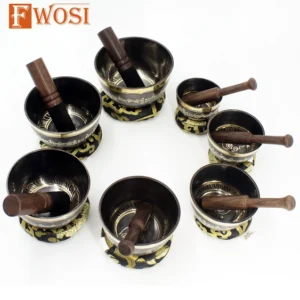Professional 7 Chakra Healing Singing bowl set