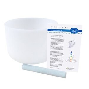 "432 Hz Third Eye Chakra Crystal Singing Bowl made from pure quartz, used for meditation, sound healing, and chakra balancing – promotes intuition and inner clarity" This alt text includes important keywords for SEO (like frequency, chakra, quartz, meditation, etc.) while also describing the image clearly for accessibility. Let me know if you'd like variations for other images or sizes! 🌟