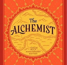 "Cover of The Alchemist by Paulo Coelho, featuring a desert landscape with a distant pyramid, symbolizing Santiago's journey of self-discovery and the pursuit of dreams." (A) Would you like to explore more about The Alchemist’s themes? (B) Need help optimizing more book titles for SEO? (C) Interested in a summary of The Alchemist's key lessons?