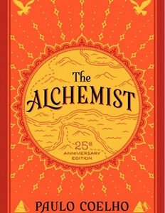 "Cover of The Alchemist by Paulo Coelho, featuring a desert landscape with a distant pyramid, symbolizing Santiago's journey of self-discovery and the pursuit of dreams." (A) Would you like to explore more about The Alchemist’s themes? (B) Need help optimizing more book titles for SEO? (C) Interested in a summary of The Alchemist's key lessons?