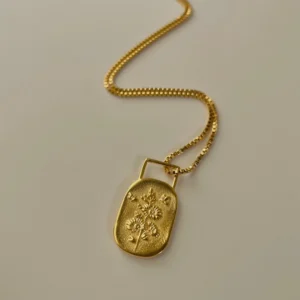 Bloom Affirmation Necklace- Gold