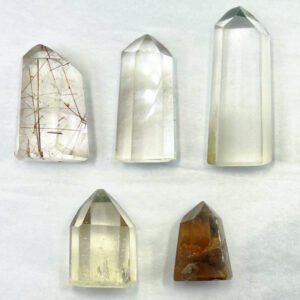 Clear Quartz Point with Inclusions (35 - 38 g)