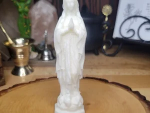 Female Figurine Candle Shape of Virgin Mary Decorative Religious Candle