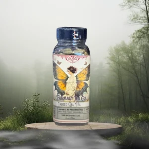 Indigo Chai Dark and Deep Tea in A Glass Jar