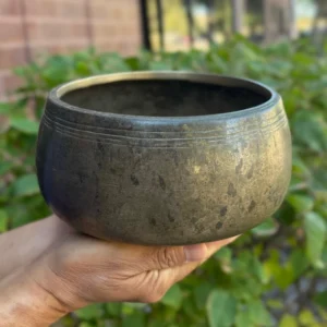 Mani Antique Rare Singing Bowl from Himalaya 7 Inches
