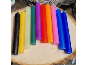 Set of 10 Assorted Color Mini 4" Chime Unscented ,Spell Cand