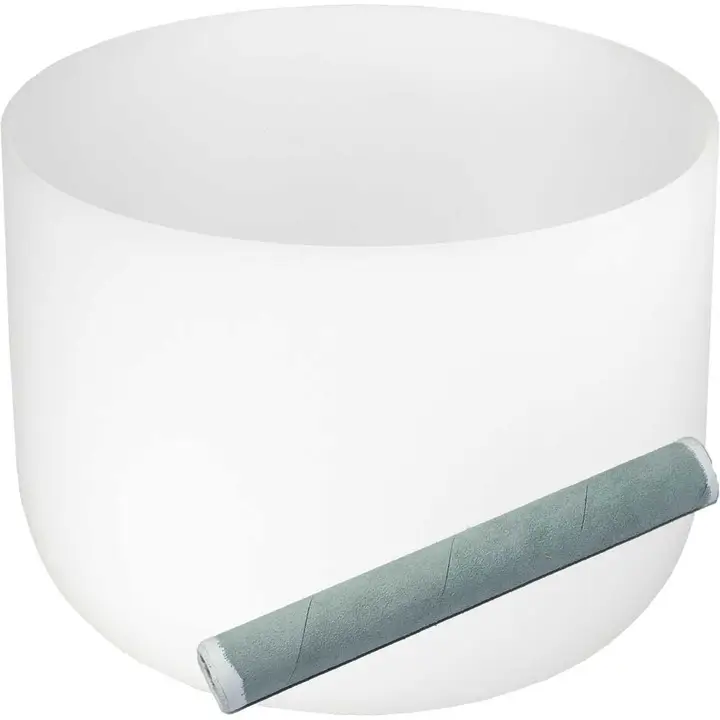 Singing Bowl - Crystal - Frosted White 9"-11"Dia