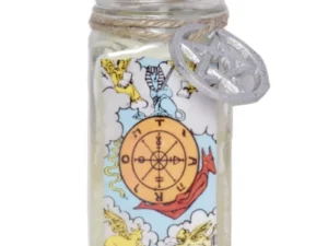 Tarot Candle: Wheel of Fortune (6 oz)
