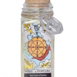 Tarot Candle: Wheel of Fortune (6 oz)