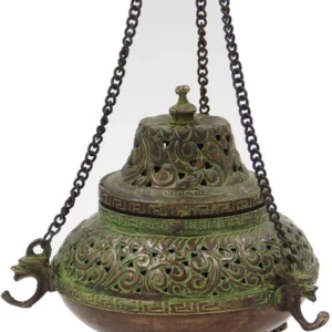Tibetan Traditional Hanging Incense Burner Copper