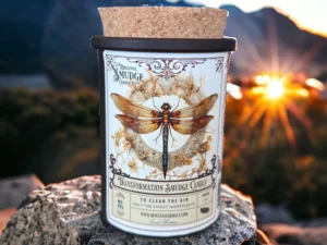 Transformation Dragonfly Orig Smudge Candle Space Clearing