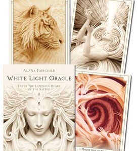 White Light Oracle Deck – A 44-card deck and 240-page guidebook set featuring luminous artwork and healing messages to empower the heart, clarify the mind, and awaken higher consciousness. 🌟✨