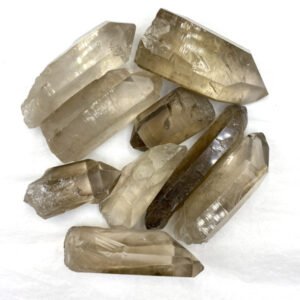 Bulk Rough Minerals - Smokey Quartz Points Mixed Sizes (1 lb)
