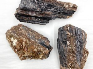 Black Tourmaline / Mica Rough - Small