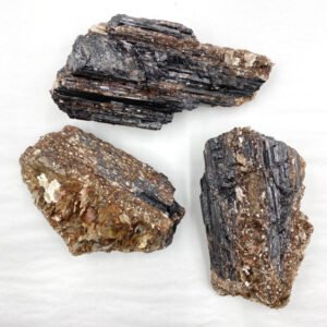 Black Tourmaline / Mica Rough - Small