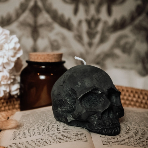 Half Skull | Pillar Candle - Image 7