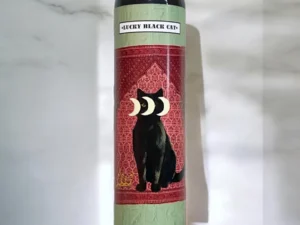 Lucky Black Cat Ritual Altar Candle
