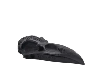 Occult Raven Skull Candle | Pillar