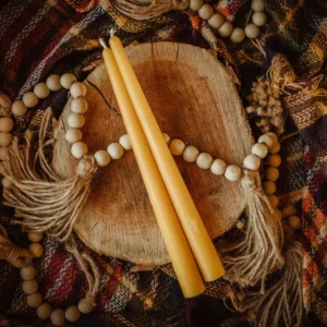 Beeswax Taper Candle