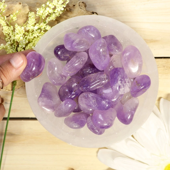 1 lb Amethyst Tumbled Stones - Image 4