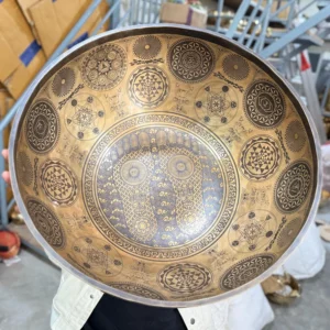 Hand-Hammered Tibetan Singing Bowl For Sound Healing