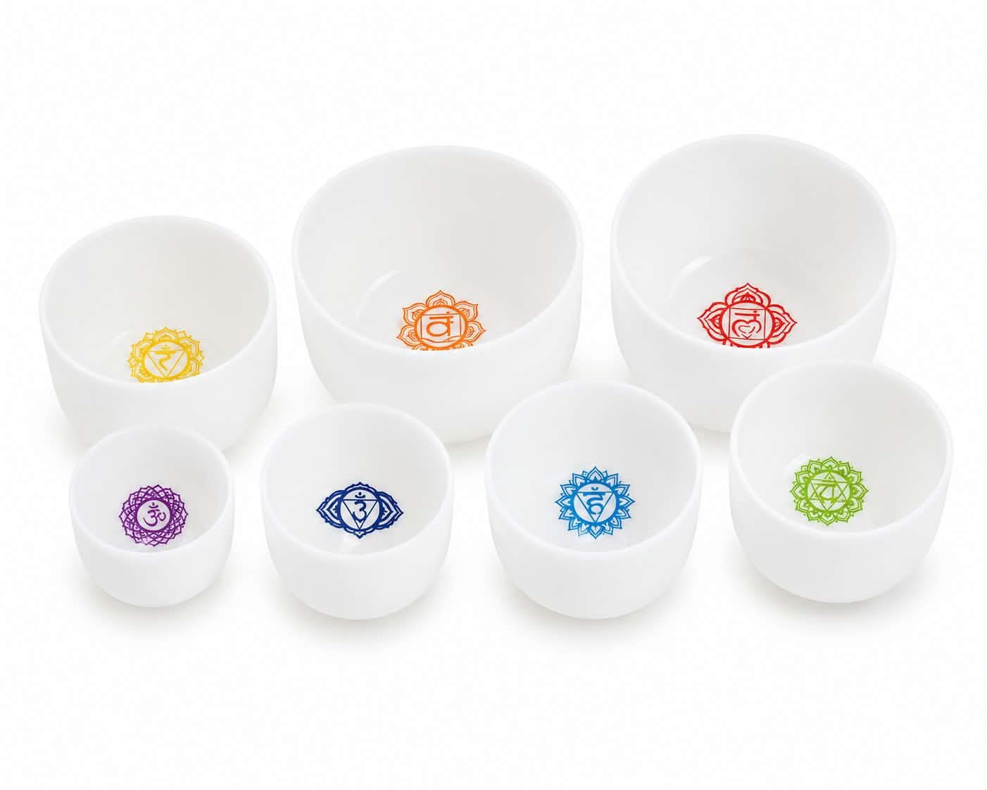 7 Chakra Crystal Singing Bowl Set