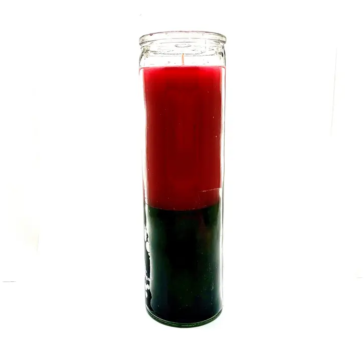 Black W/Red 7 Day Prayer Candle Reversing Candle