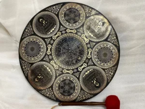 70 cm Meditating Buddha Engraved Tibetan Gong Bell