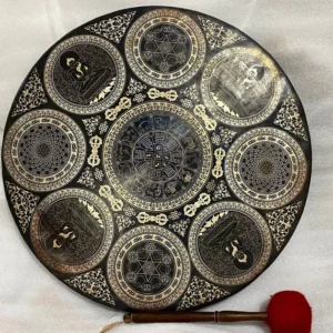70 cm Meditating Buddha Engraved Tibetan Gong Bell