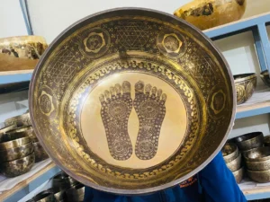 Buddha Feet Standing Therapy Bowl For Yoga and Meditation