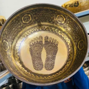 Buddha Feet Standing Therapy Bowl For Yoga and Meditation