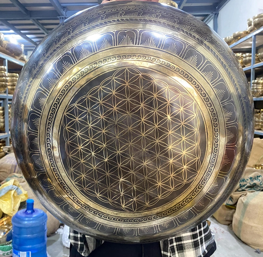 Handmade Tibetan Buddha Feet Singing Bowl - Image 7