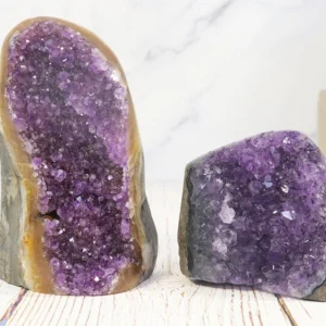 Natural Amethyst Druzy Cluster Decor