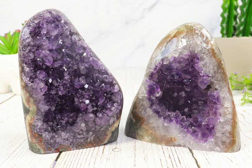 Natural Amethyst Druzy Cluster Decor - Image 2