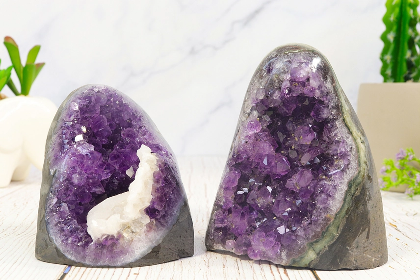 Natural Amethyst Druzy Cluster Decor - Image 11