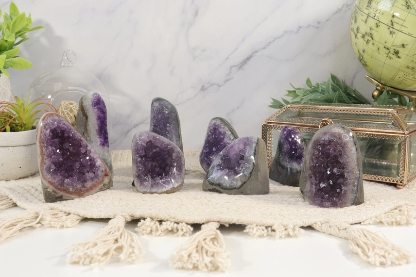 Natural Amethyst Druzy Cluster Decor - Image 14