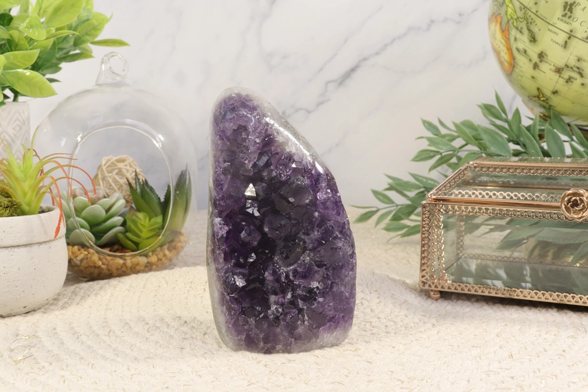 Natural Amethyst Druzy Cluster Decor - Image 17