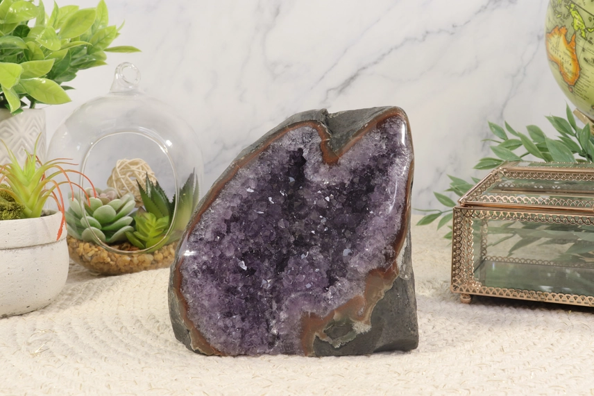Natural Amethyst Druzy Cluster Decor - Image 18
