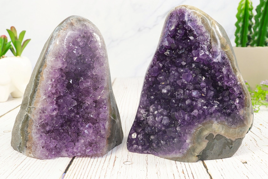 Natural Amethyst Druzy Cluster Decor - Image 3