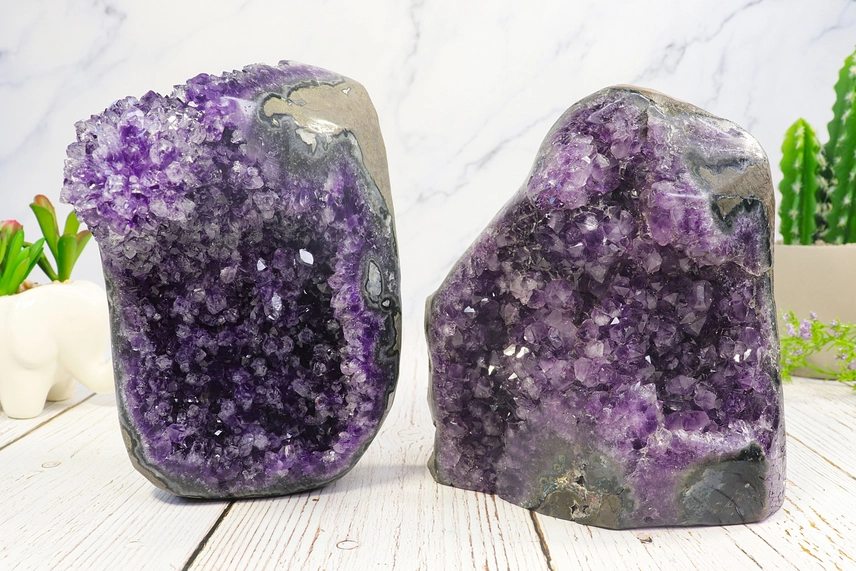Natural Amethyst Druzy Cluster Decor - Image 5
