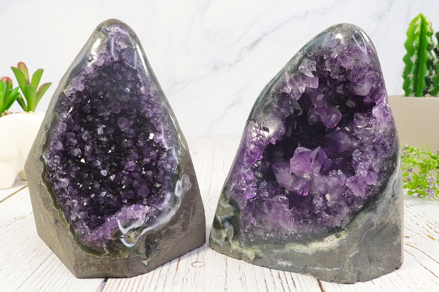 Natural Amethyst Druzy Cluster Decor - Image 6