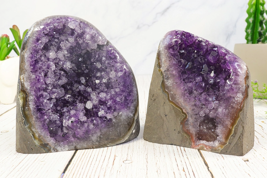 Natural Amethyst Druzy Cluster Decor - Image 8