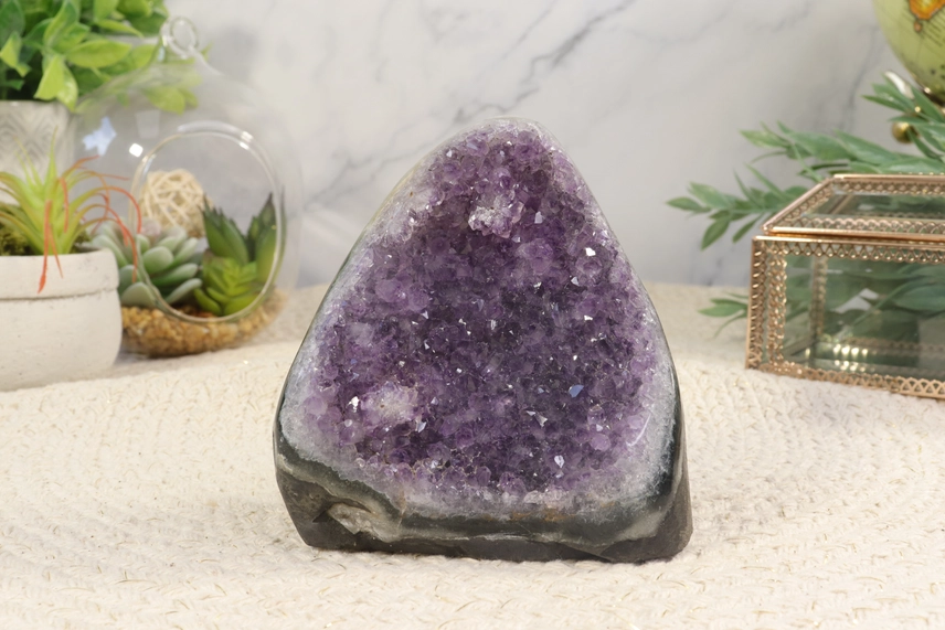 Natural Amethyst Druzy Cluster Decor - Image 9