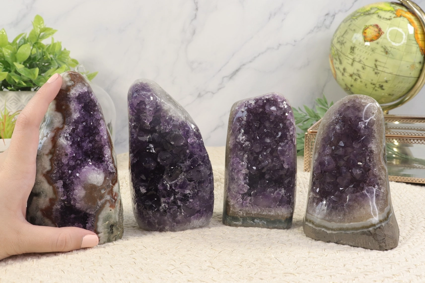 Natural Amethyst Druzy Cluster Decor - Image 10