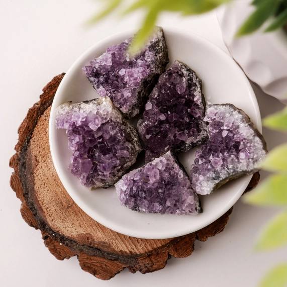 Amethyst Mini Crystal Clusters (Pack of 10) - Image 2