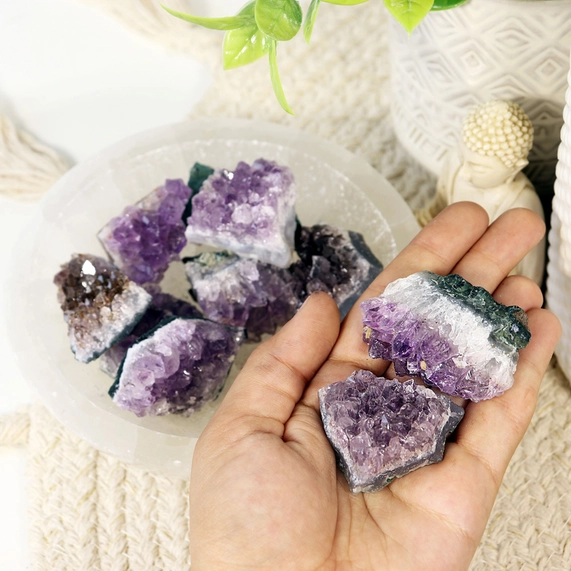 Amethyst Mini Crystal Clusters (Pack of 10) - Image 6